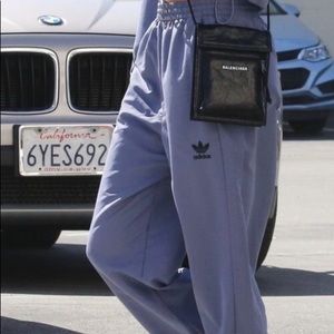 Adidas purple track pants